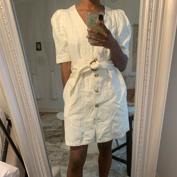 White Denim ASOS Dress 💫 - Picture 1 of 6
